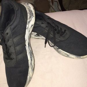 Adidas Black and white foam sole